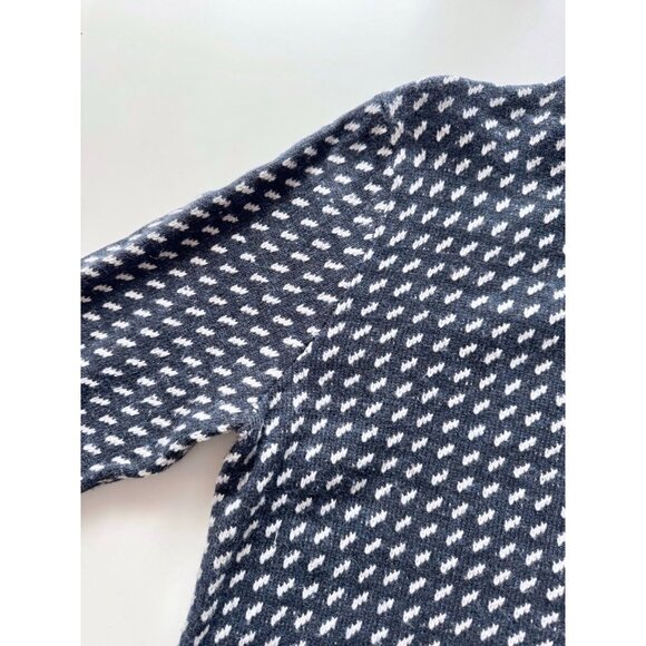 Men's SELECTED HOMME Tailor Blue Birdseye Wool Blend Slim Fit Sweater, Size L - Picture 7 of 14